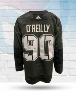 Fan Cave Sports Ryan O'Reilly St Louis Blues Autographed Adidas Military Jersey - JSA