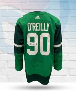 Fan Cave Sports Ryan O'Reilly St Louis Blues Autographed Adidas St Patrick's Day Jersey - JSA Autographed Memorabilia