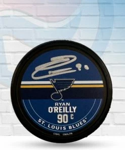 Fan Cave Sports Ryan O'Reilly St Louis Blues Autographed Fan Cave Exclusive Puck Autographed Memorabilia