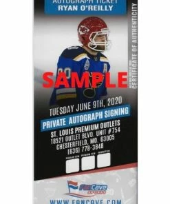 Fan Cave Sports Ryan O'Reilly St Louis Blues Autographed Fanatics White All Star Jersey - COA Autographed Memorabilia 7 Fan Cave Sports Ryan O'Reilly St Louis Blues Autographed Fanatics White All Star Jersey - COA Autographed Memorabilia