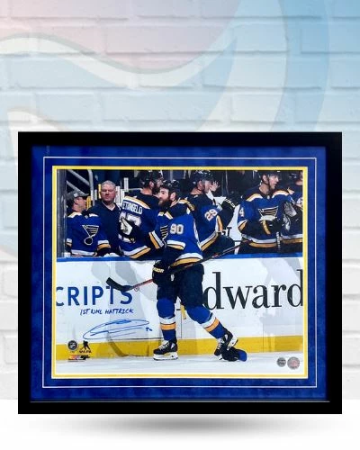 Fan Cave Sports Autographed Memorabilia Ryan O'Reilly St Louis Blues Autographed Framed 16x20 W/ Inscription - COA 1 Fan Cave Sports Autographed Memorabilia Ryan O'Reilly St Louis Blues Autographed Framed 16x20 W/ Inscription - COA