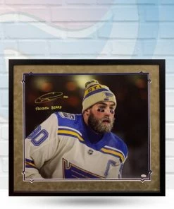 Fan Cave Sports Autographed Memorabilia Ryan O'Reilly St Louis Blues Autographed Framed 20x24 W/ "Frozen Beard" Inscription - JSA