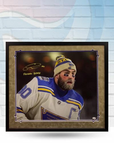 Fan Cave Sports Autographed Memorabilia Ryan O'Reilly St Louis Blues Autographed Framed 20x24 W/ "Frozen Beard" Inscription - JSA 1 Fan Cave Sports Autographed Memorabilia Ryan O'Reilly St Louis Blues Autographed Framed 20x24 W/ "Frozen Beard" Inscription - JSA