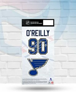 Mustang Decals Ryan O'Reilly St Louis Blues Set Of Two Fan Cave Exclusive Player Decal 4" X 8"