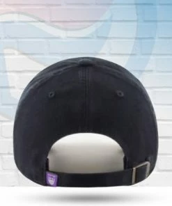 '47 Brand Hats Sacramento Kings Black Clean Up Adjustable Hat