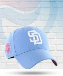 '47 Brand Hats San Diego Padres Periwinkle Sure Shot MVP Adjustable Hat