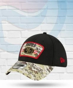 Fan Cave Sports Hats San Francisco 49ers 2021 Salute To Service 39THIRTY Flex Hat