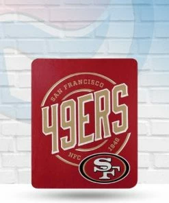 Northwest Blankets San Francisco 49ers Fleece Throw Blanket 50x60