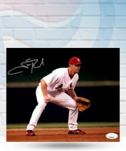 Fan Cave Sports Autographed Memorabilia Scott Rolen St Louis Cardinals Autographed Fielding Photo - JSA