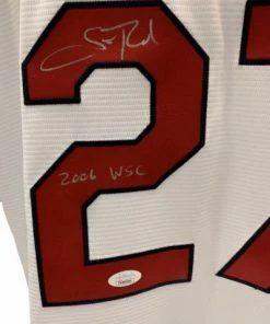 Fan Cave Sports Scott Rolen St Louis Cardinals Autographed Majestic Cool Base Jersey W/ "2006 WSC" Inscription And WS Patch - JSA Autographed Memorabilia