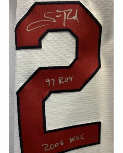 Fan Cave Sports Scott Rolen St Louis Cardinals Autographed Majestic Cool Base Jersey W/ 4 Inscriptions - JSA Autographed Memorabilia 2 Fan Cave Sports Scott Rolen St Louis Cardinals Autographed Majestic Cool Base Jersey W/ 4 Inscriptions - JSA Autographed Memorabilia