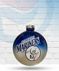 Michigan Seattle Mariners Sports Collectors Series Glass Christmas Tree Ornament Holiday