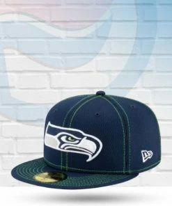 New Era Hats Seattle Seahawks 2019 Sideline Road 59FIFTY Fitted Hat