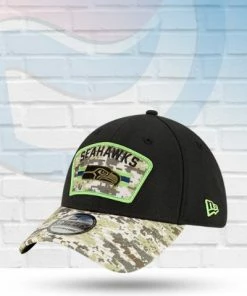 Fan Cave Sports Seattle Seahawks 2021 Salute To Service 39THIRTY Flex Hat Hats