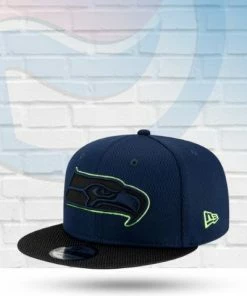 New Era Seattle Seahawks 2021 Sideline Road 9FIFTY Snapback Hat Hats