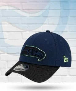 New Era Seattle Seahawks 2021 Sideline Road 9FORTY Adjustable Hat Hats