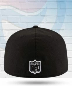 New Era Seattle Seahawks Black And White 59FIFTY Fitted Hat Hats