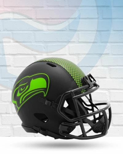 Score Here Seattle Seahawks Eclipse Speed Riddell Mini Football Helmet 1 Score Here Seattle Seahawks Eclipse Speed Riddell Mini Football Helmet