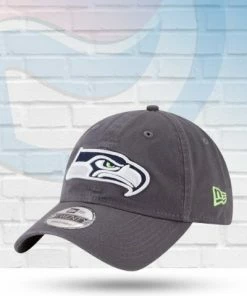 New Era Hats Seattle Seahawks Graphite Core Classic 9TWENTY Adjustable Hat