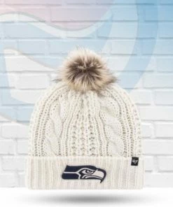 New Era Seattle Seahawks Meeko Knit Pom Beanie