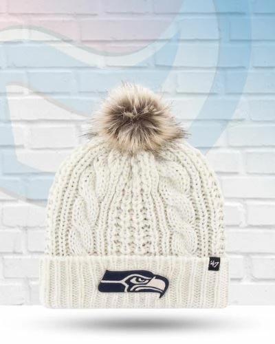 New Era Seattle Seahawks Meeko Knit Pom Beanie 1 New Era Seattle Seahawks Meeko Knit Pom Beanie