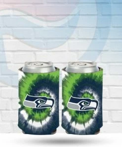 WinCraft Seattle Seahawks Tie Dye Can Koozie Drinkware