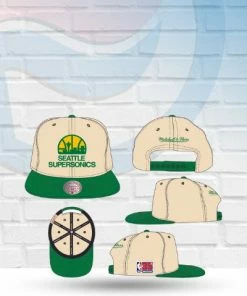 Mitchell & Ness Seattle Supersonics Mitchell And Ness 35th Anniversary Side Patch Snapback Hat