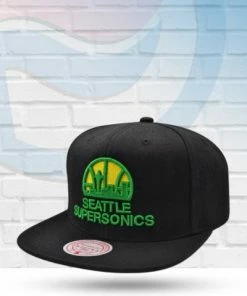 Mitchell & Ness Seattle Supersonics Mitchell And Ness Core Basic Snapback Hat Hats