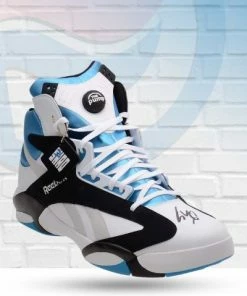 Fanatics Shaquille O'Neal Autographed "Shaq Attack" Reebok Pump Blue/White Size 22 Sneaker - COA