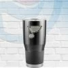 Logo Brands St Louis Blues 30oz Black Powder Coat Tumbler Drinkware