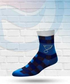 St Louis Blues Buffalo Plaid FBF Womens Socks Accessories