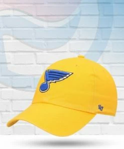 '47 Brand Hats St Louis Blues Gold Clean Up Adjustable Hat