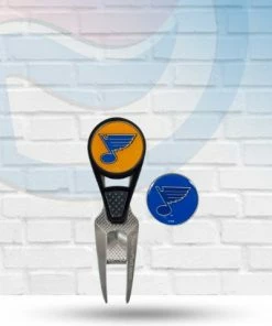WinCraft St Louis Blues Golf CVX Divot Tool And 2 Ball Markers