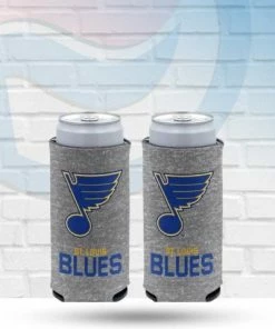 WinCraft Drinkware St Louis Blues Heather Slim Can Koozie