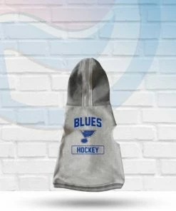 Little Earth Productions Pets St Louis Blues Hooded Crewneck Pet Sweater