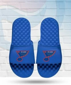 St Louis Blues ISlide Vintage Logo Slide Sandals Accessories
