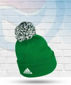 Adidas St Louis Blues Knit Pom St Patricks Day Beanie Hats