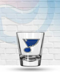 Logo Brands St Louis Blues Letterman Shot Glass Drinkware