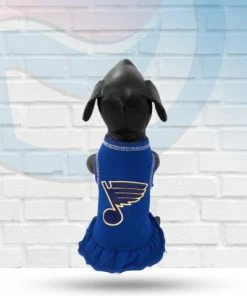All Star Dogs St Louis Blues Pet Cheerleader Dog Dress