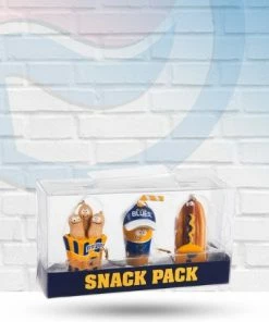 Evergreen St Louis Blues Snack Pack Christmas Ornament Set Of 3 Holiday