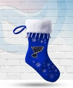 Boelter Brands St Louis Blues Snowflake Christmas Stocking Holiday