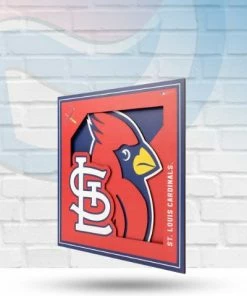 You The Fan Wall Signs St Louis Cardinals 12" X 12" 3D Wooden Sign