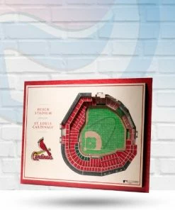You The Fan Wall Signs St Louis Cardinals 17'' X 13'' 5-Layer StadiumViews Wooden Sign
