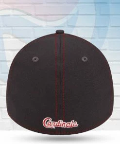 New Era Hats St Louis Cardinals 2022 Graphite Clubhouse 39THIRTY Flex Hat
