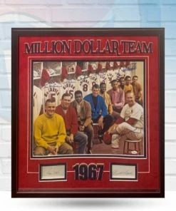 Fan Cave Sports St Louis Cardinals Autographed Framed Million Dollar Line-Up 16X20 W/ Autographed Cuts - JSA Full Letter COA Autographed Memorabilia