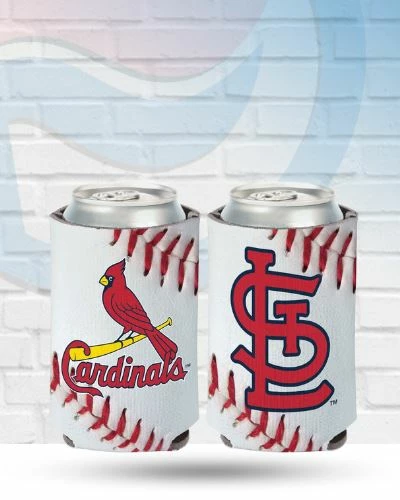 WinCraft Drinkware St Louis Cardinals Baseball Design Can Koozie 1 WinCraft Drinkware St Louis Cardinals Baseball Design Can Koozie