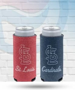 WinCraft St Louis Cardinals Colored Heather Slim Can Koozie