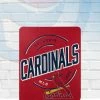 Northwest St Louis Cardinals Fleece Throw Blanket 50x60
