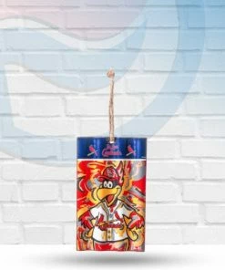 Evergreen St Louis Cardinals Justin Pattern Metal Corrugate Christmas Tree Ornament Holiday