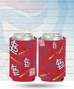 WinCraft St Louis Cardinals Logo Scatter Can Koozie Drinkware